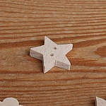 Botão estrela com 5 pontas para decorar e coser