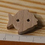 Botão de peixe de 22mm para decorar e coser