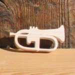 Figurinha em miniatura em madeira maciça, feita à mão