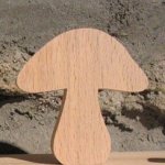 cartão de casamento em forma de cogumelo floresta ou tema da natureza