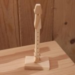 gravador de madeira sólida ht 20 cm decoração de interiores feita à mão flautista de presente musical