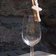 pinça dançarina clássica marca de casamento tema de dança de madeira maciça feita à mão