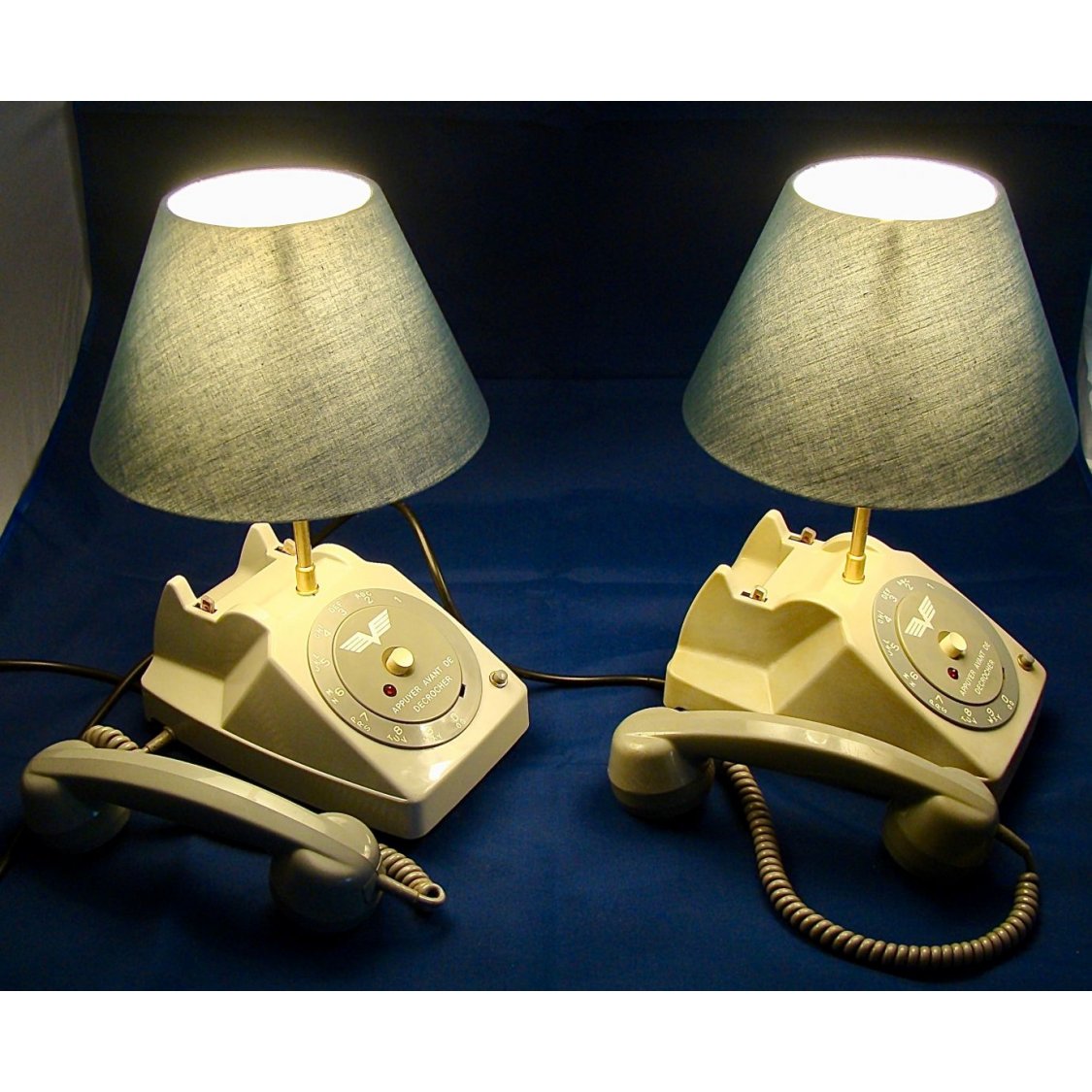 conjunto de candeeiros de cabeceira de telefone aéreo 