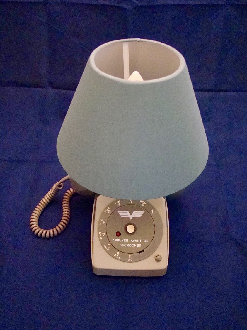 conjunto de candeeiros de cabeceira de telefone aéreo 