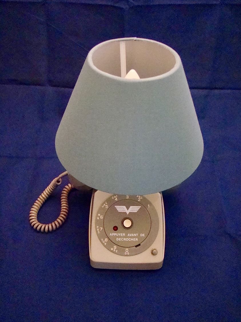 conjunto de candeeiros de cabeceira de telefone aéreo 