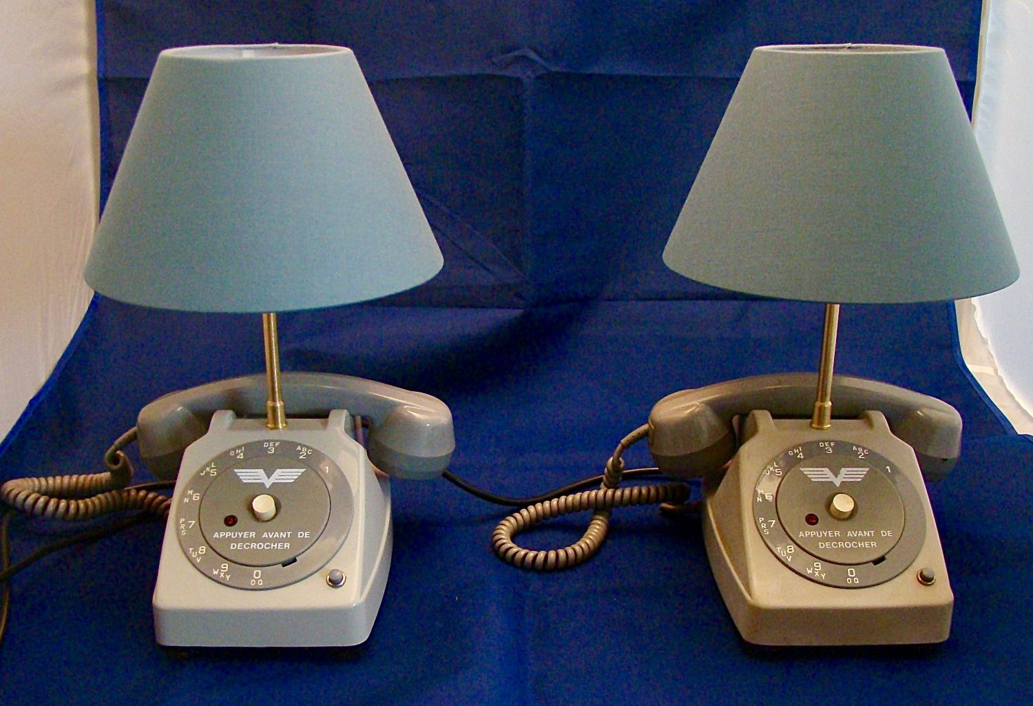 conjunto de candeeiros de cabeceira de telefone aéreo 