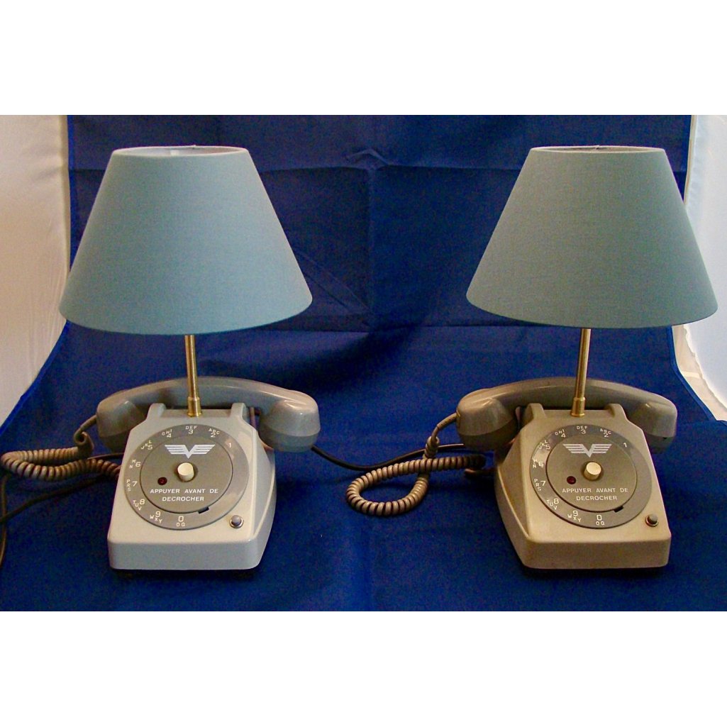 conjunto de candeeiros de cabeceira de telefone aéreo 