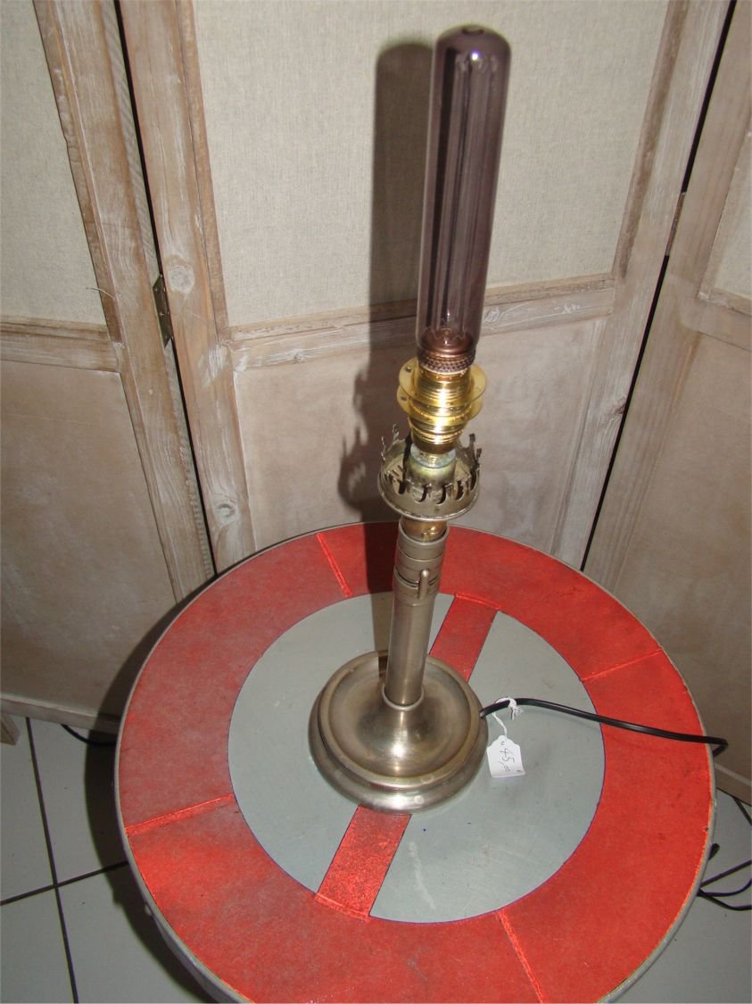 Candeeiro de vela de latão antigo estilo EDISON