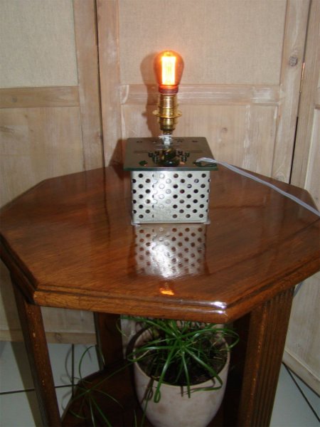 L&acirc;mpada Steampunk Retro Futuro