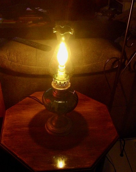 L&acirc;mpada de petr&oacute;leo GREEN LANTERN 