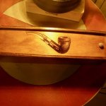 Caixa de tubos Vintage com tubo