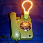 Candeeiro telefónico estilo 80' Herr Kommissar 