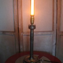 Candeeiro de vela de latão antigo estilo EDISON
