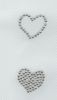 PADRÃO DE RHINESTONE DOIS CORAÇÕES