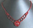 Collier en kit Agate rouge