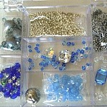 Boîte de perles Bleu Saphir