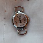 Rosto de relógio em prata estilo Vintage