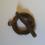 Anel T-clasp martelado 20 mm Bronze