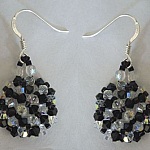 Arz Black Crystal Earrings Kit