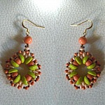 Kit boucles d'oreilles Piggy corail