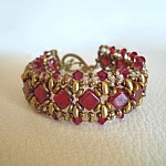 Bracelet Argyle Rubis en kit