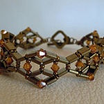 Bracelet Tila Diadème bronze  en kit