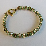 Bracelet Twinos Vert & Doré en kit