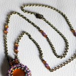 Kit de colar de corrente roxa Queensland Topaz
