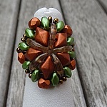 Kit de anéis de cobre Chevron