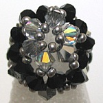 Honshu ring kit preto e prata