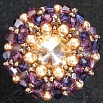 Kit bague Latitude Prune et or