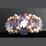 Anel em kit Lolita Strass azul