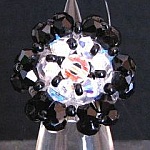 Malte II Ring Kit Preto e Cristal