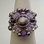 Bague Ondine Violet en kit