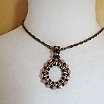 Mocca & kit pendente de anel de ouro