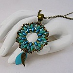 Kit pendentif Livelove vert turquoise