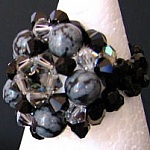 Bague en kit Vanua Obsidiennes