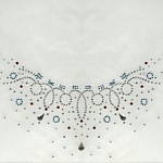 COLAR DE LÁGRIMA DE PADRÃO RHINESTONE