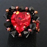 Notice de bague aphrodite rouge et n