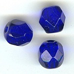 Facet azul cobalto 6mm x10