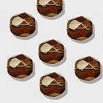 Facet 6mm Topázio escuro x 10