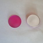 Cabochon Luna Fúcsia rosa suave diâmetro 18mm