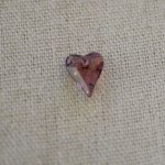 Pingente Coração Swarovski selvagem 12 mm Crystal Antique Pink