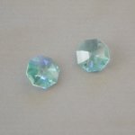 Octagon Swarovski cristal de 14mm CRISTAL AZUL AB