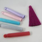 Pompom de 7cm em rayon, cor à sua escolha