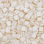 Miyuki Tila 5mm Marfim antigo x 25