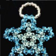 Kit de lâmpadas suspensas Crystal Star Aqua Blue