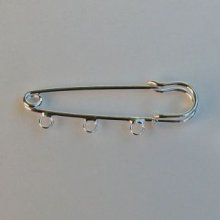 Pino 3 clipes de prata kilt