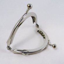 Fecho de bolsa de prata 7 cm