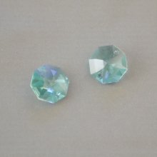 Octagon Swarovski cristal de 14mm CRISTAL AZUL AB
